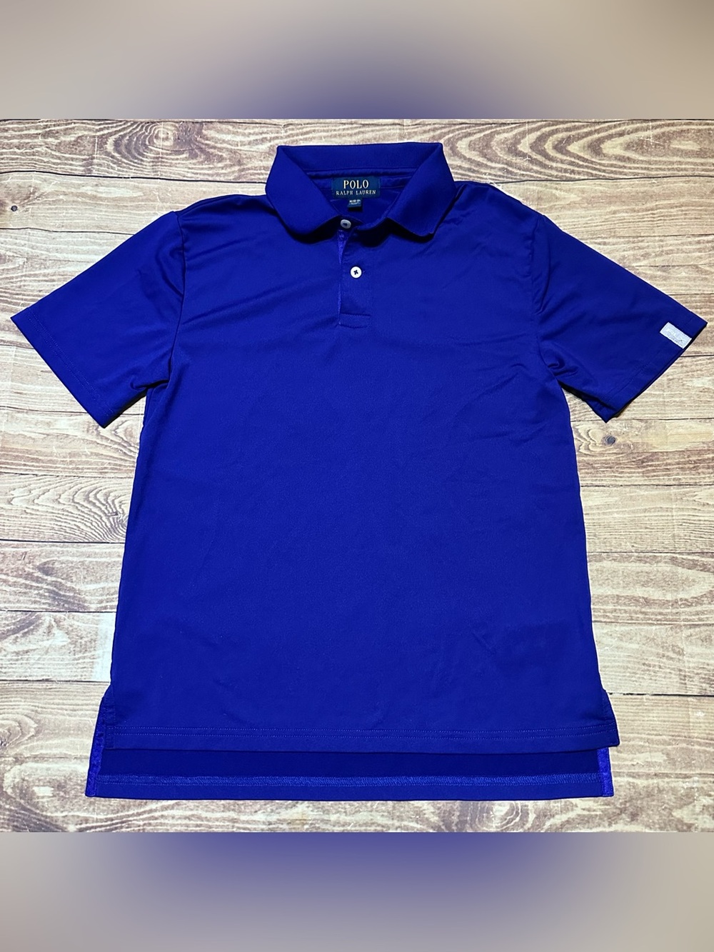 Polo Ralph Lauren RLX Boy’s Performance Golf Polo Shirt Royal Blue Size M 10-12